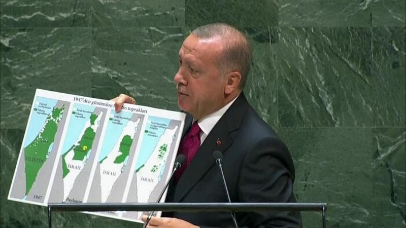 Cumhurbaşkanı Erdoğan, haritayı gösterip dünyaya seslendi: İsrail Ne Zaman Duracak?