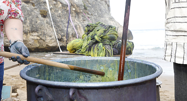 Cumhuriyet’in 100. Yılı anısına hazırlanan 100 metre uzunluğunda Şile Bezi denizle kavuştu