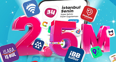 İSTANBUL SENİN UYGULAMASI 2,5 MİLYONUN CEBİNDE!