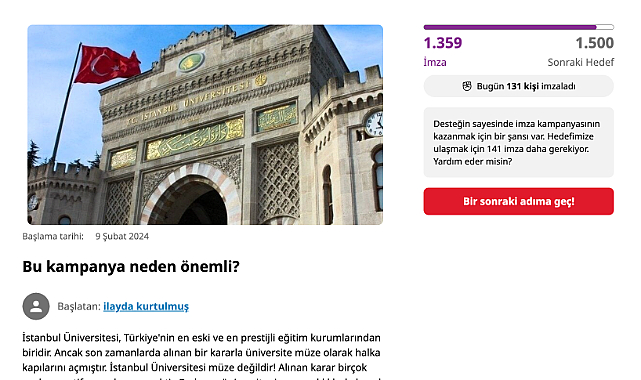 İstanbul Üniversitesi’nin Müze Olmasına Karşı Kampanya Başlatıldı