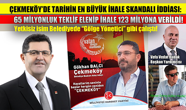 ÇEKMEKÖY’DE TARİHİN EN BÜYÜK İHALE SKANDALI İDDİASI: