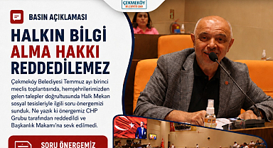 Çekmeköy Meclisi'nde İki Kritik Soru Önergesi Reddedildi: Halk Mekan ve Sosyal Market Tartışması