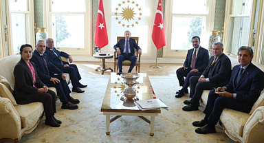 Cumhurbaşkanı Erdoğan, Şile heyetini Vahdettin Köşkü’nde kabul etti